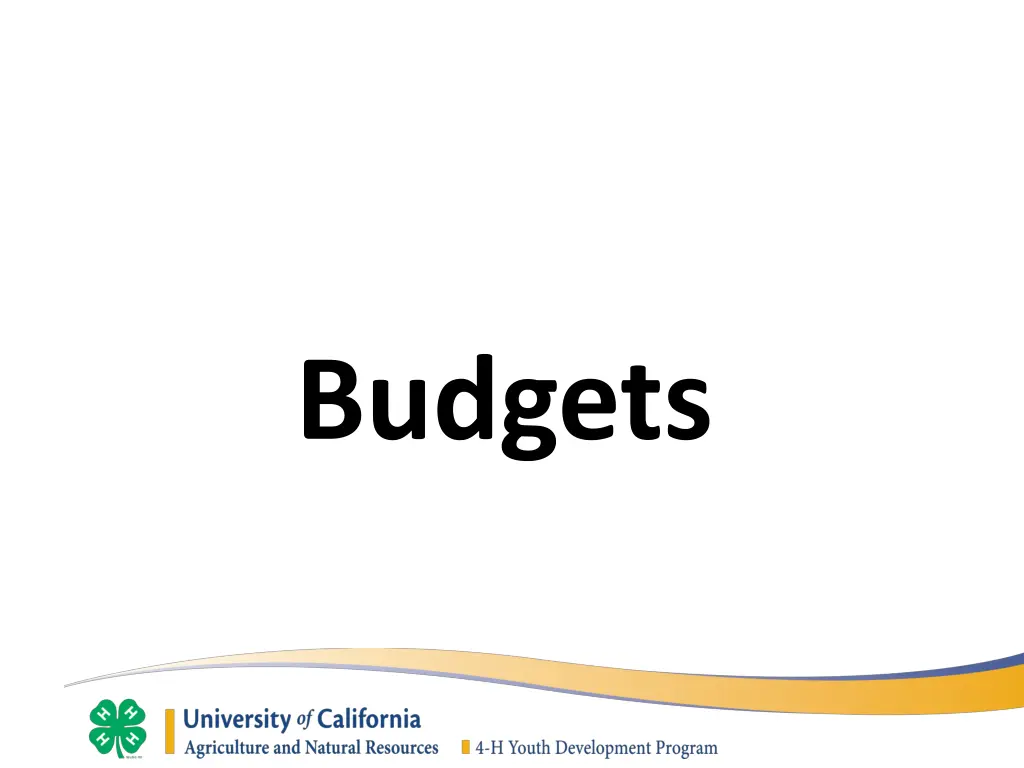 budgets