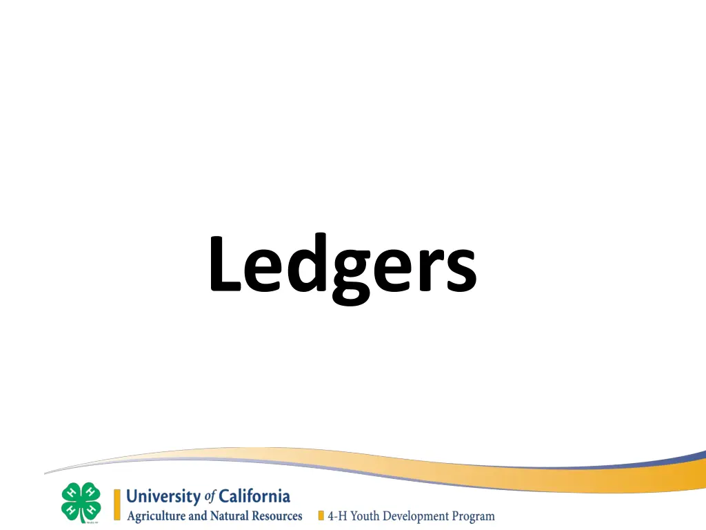 ledgers