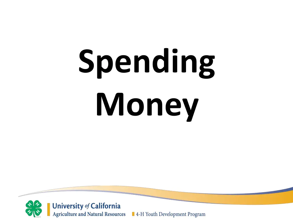 spending money