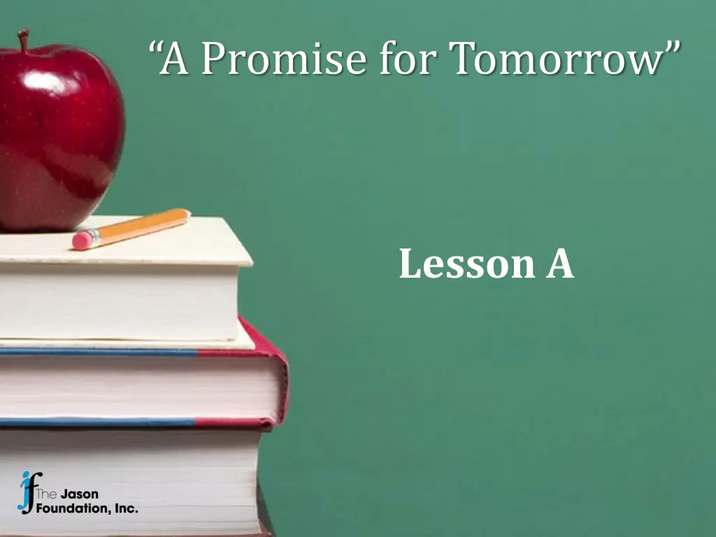 a promise for tomorrow