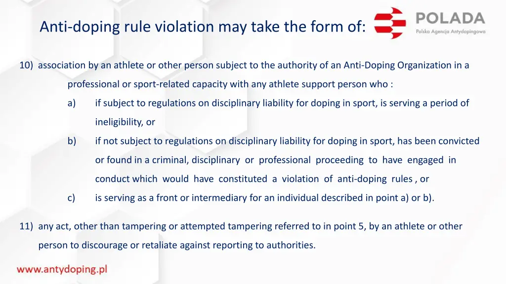 anti doping rule violation may take the form of 2