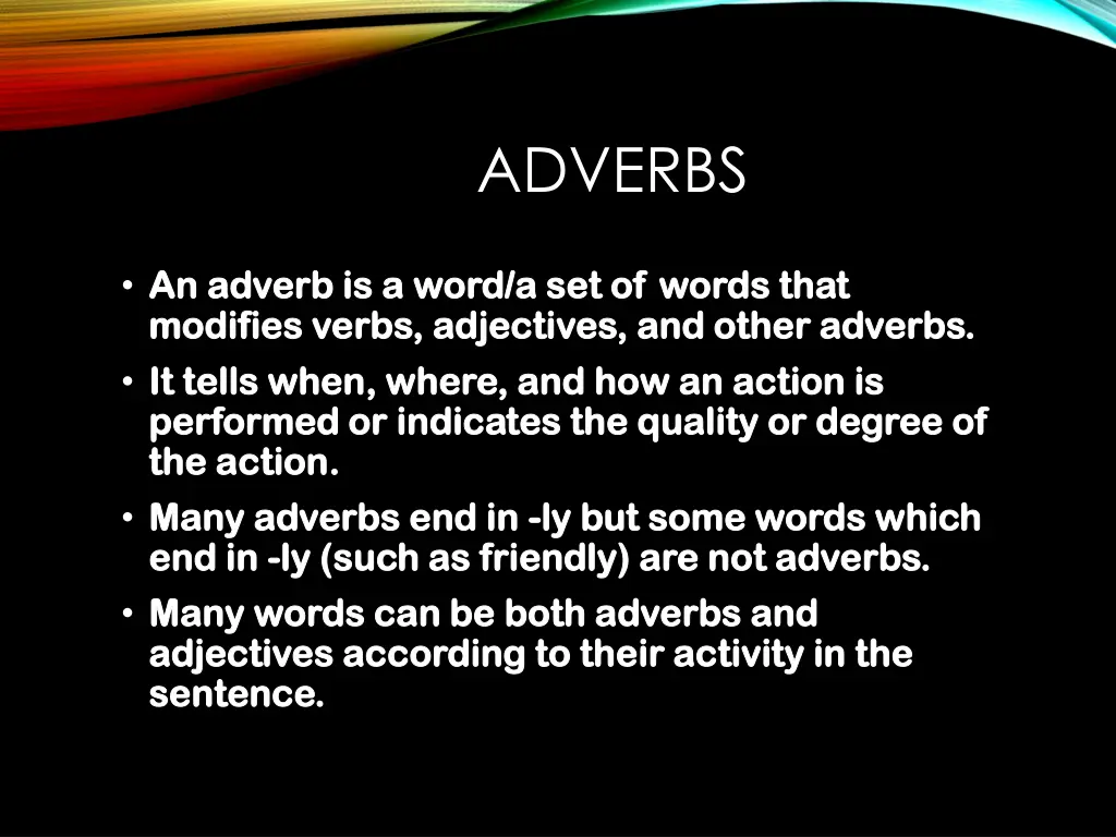 adverbs 1