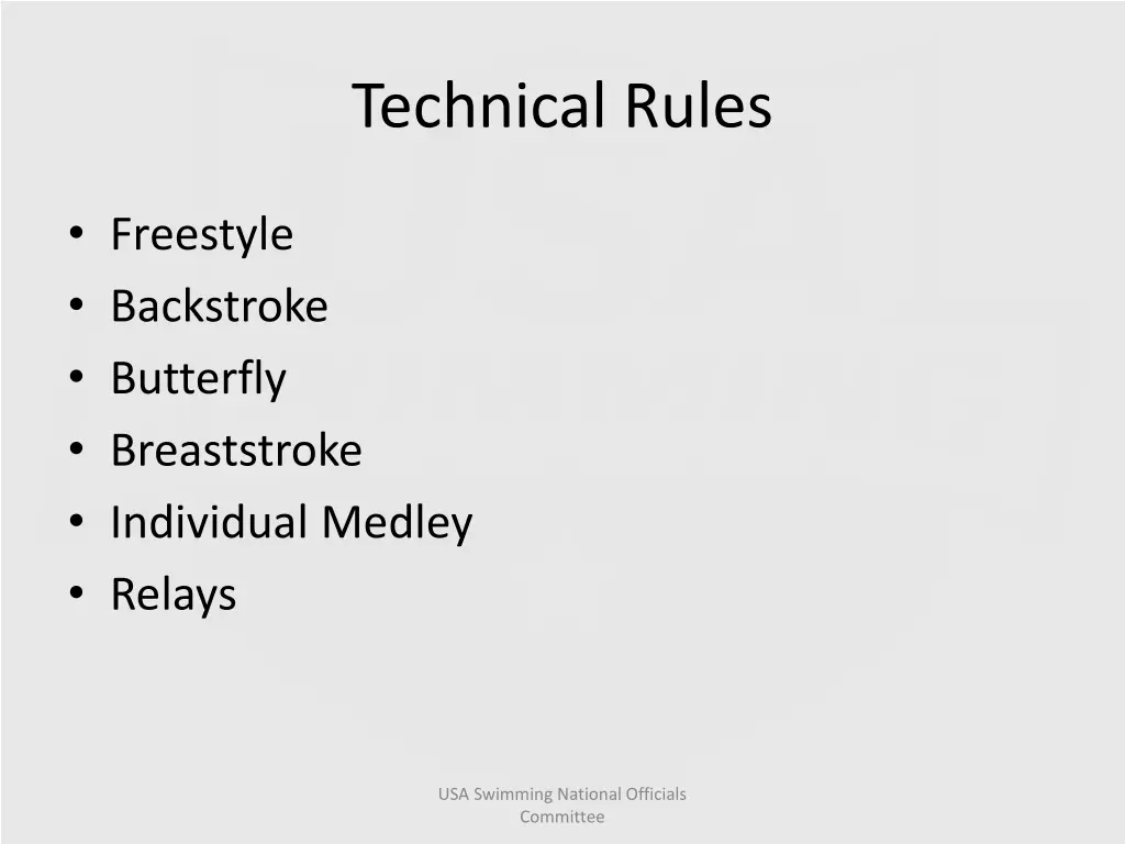 technical rules