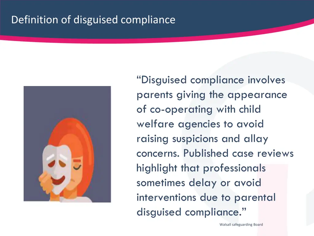 definition of disguised compliance