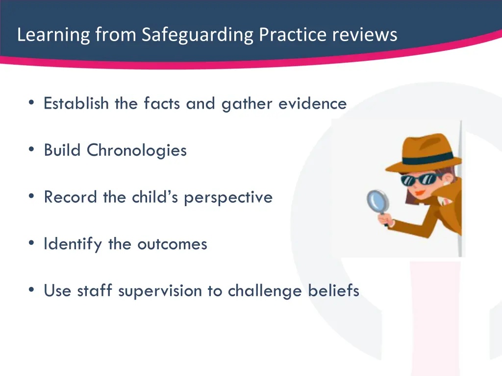 learning from safeguarding practice reviews