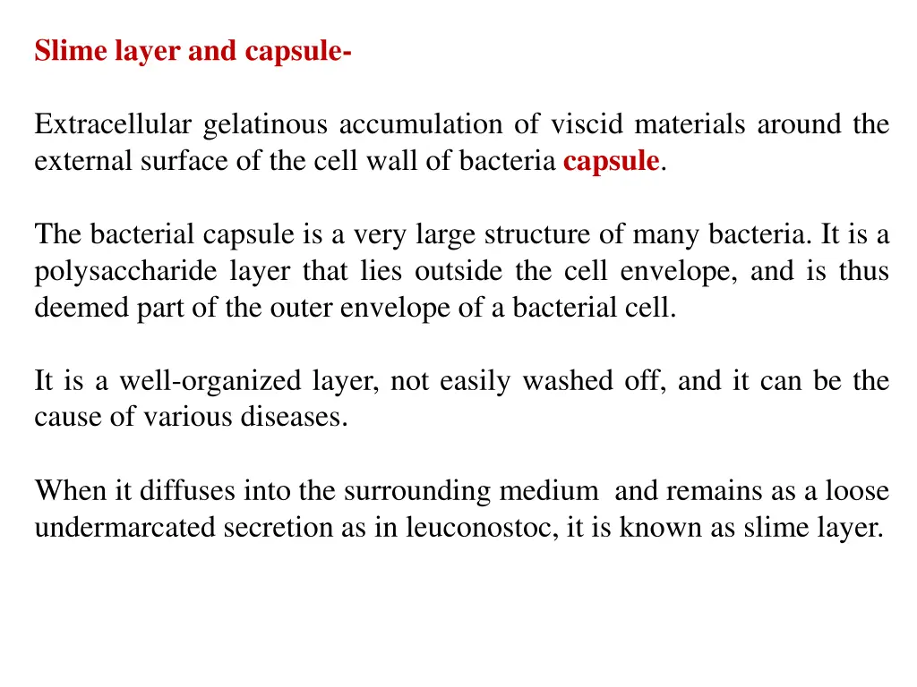 slime layer and capsule