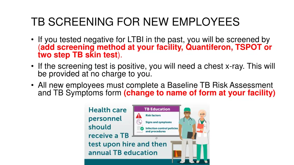 tb screening for new employees