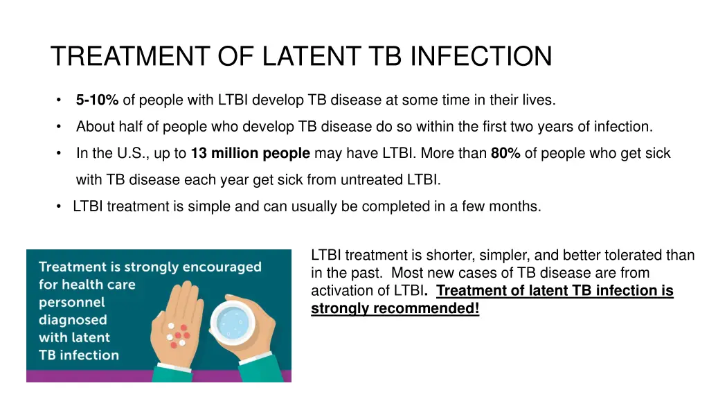 treatment of latent tb infection