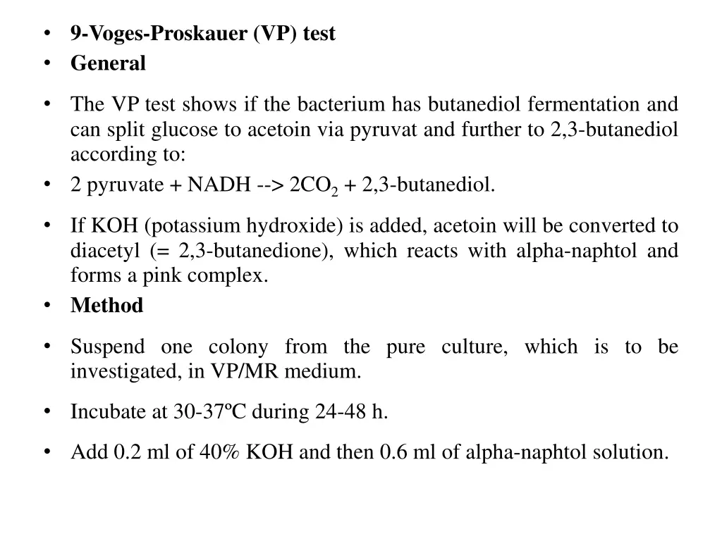 9 voges proskauer vp test general