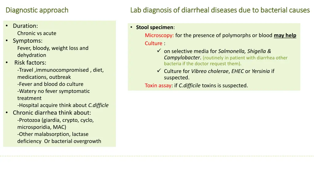 diagnostic approach diagnostic approach