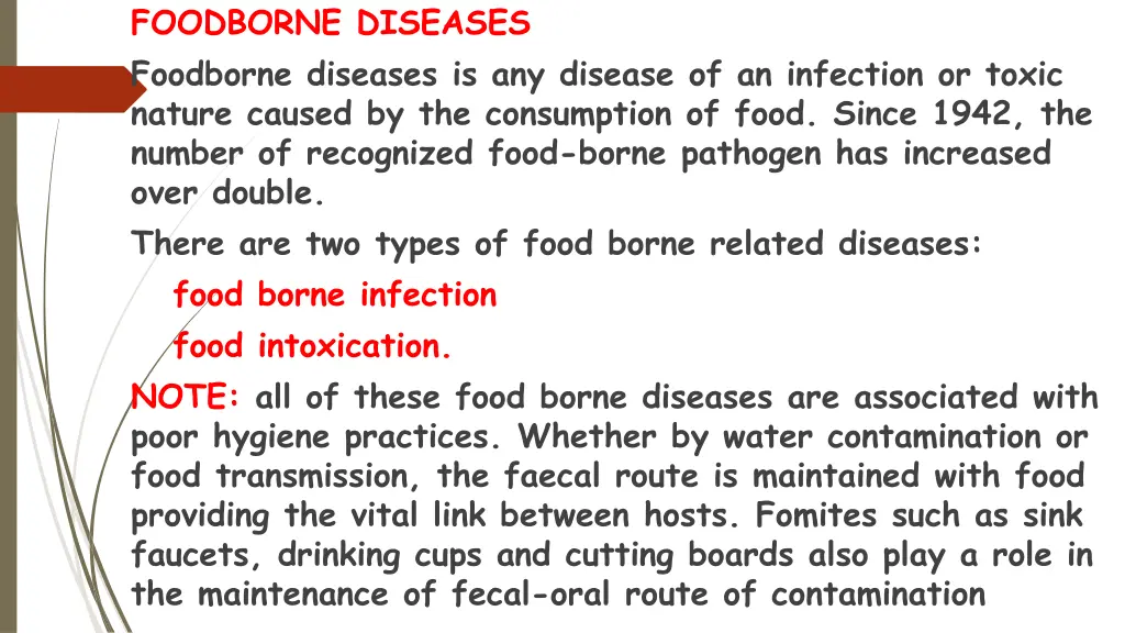 foodborne diseases foodborne diseases