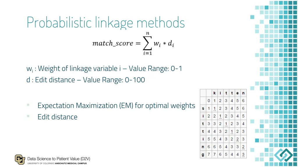 probabilistic linkage methods