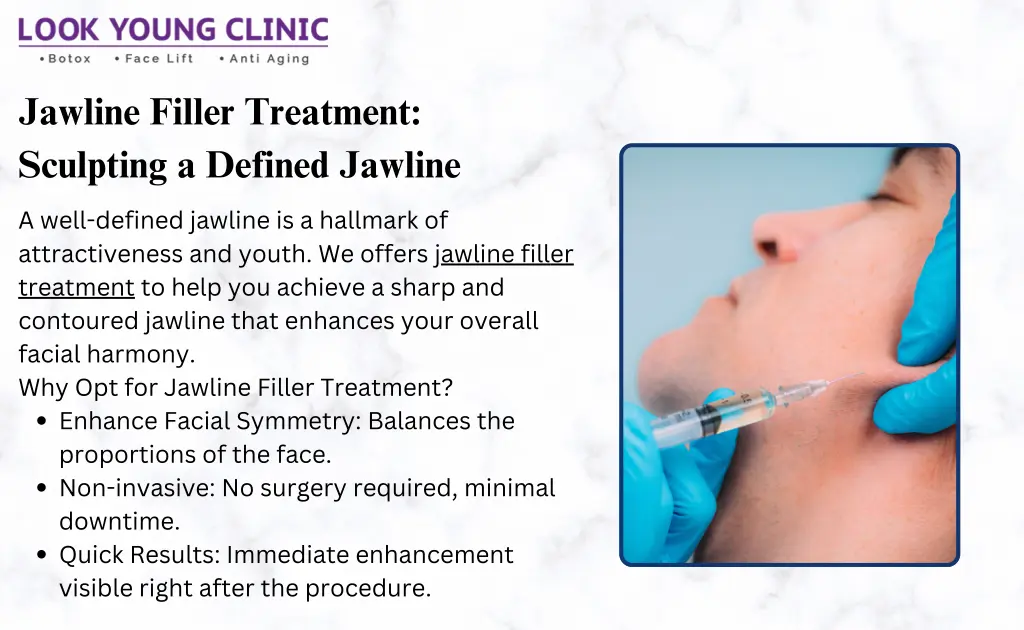 jawline filler treatment sculpting a defined