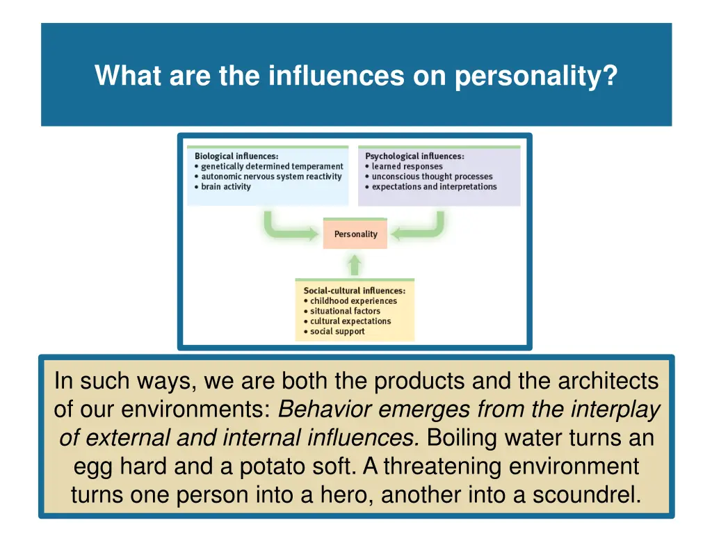 what are the influences on personality