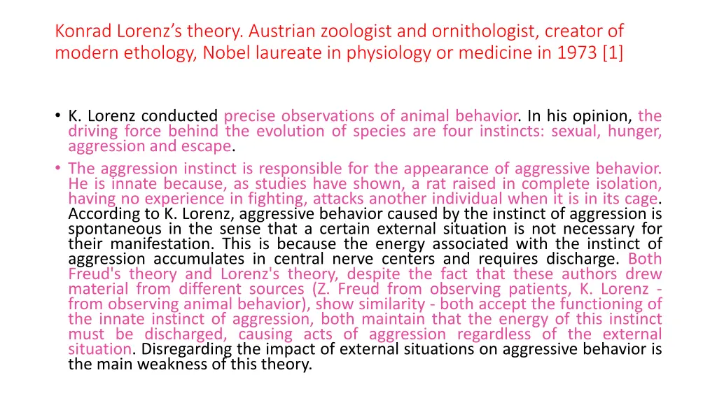 konrad lorenz s theory austrian zoologist