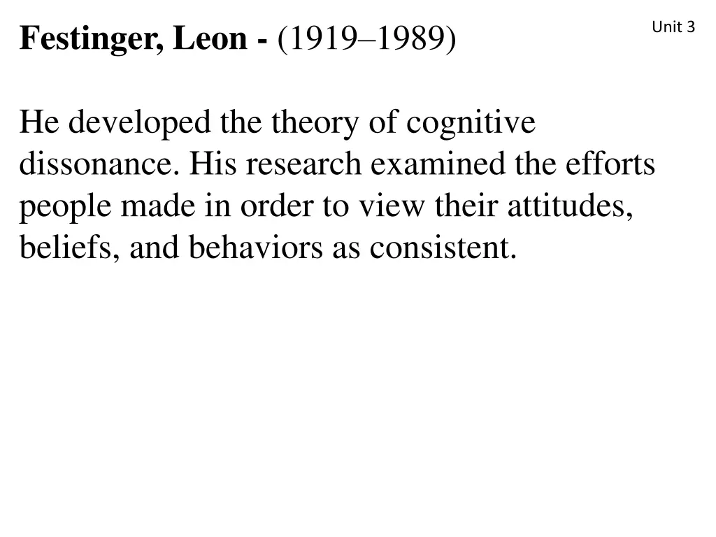 festinger leon 1919 1989