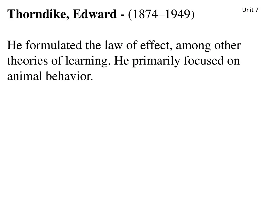 thorndike edward 1874 1949