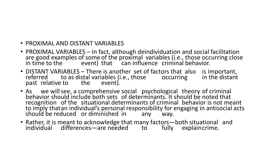 proximal and distant variables proximal variables