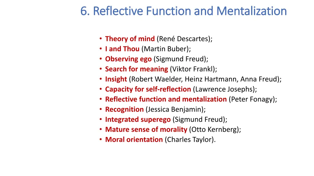 6 reflective function and mentalization