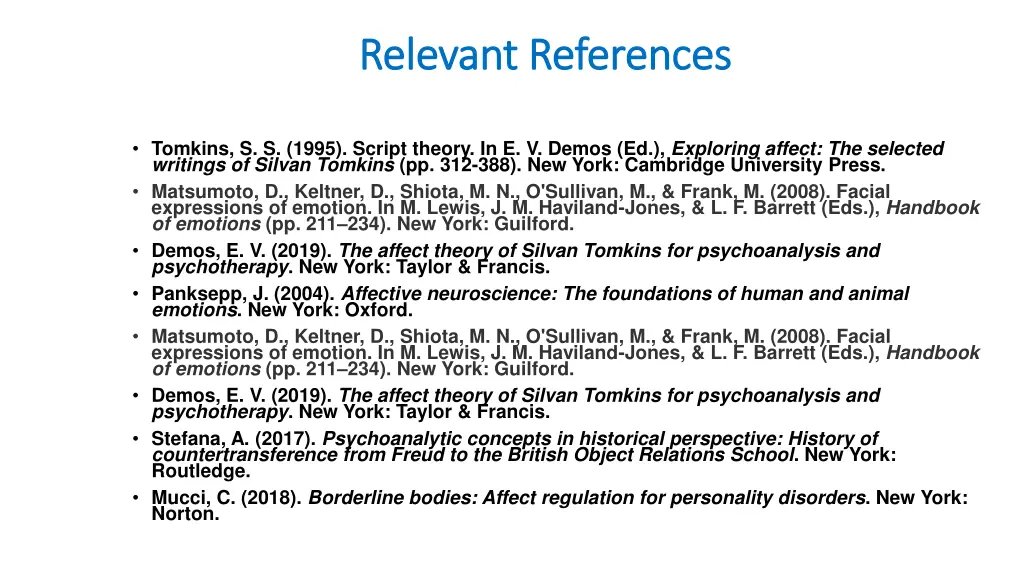 relevant references relevant references 4