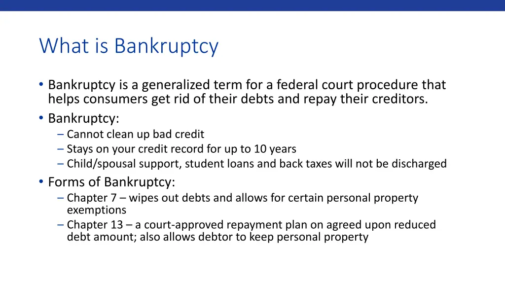 what is bankruptcy