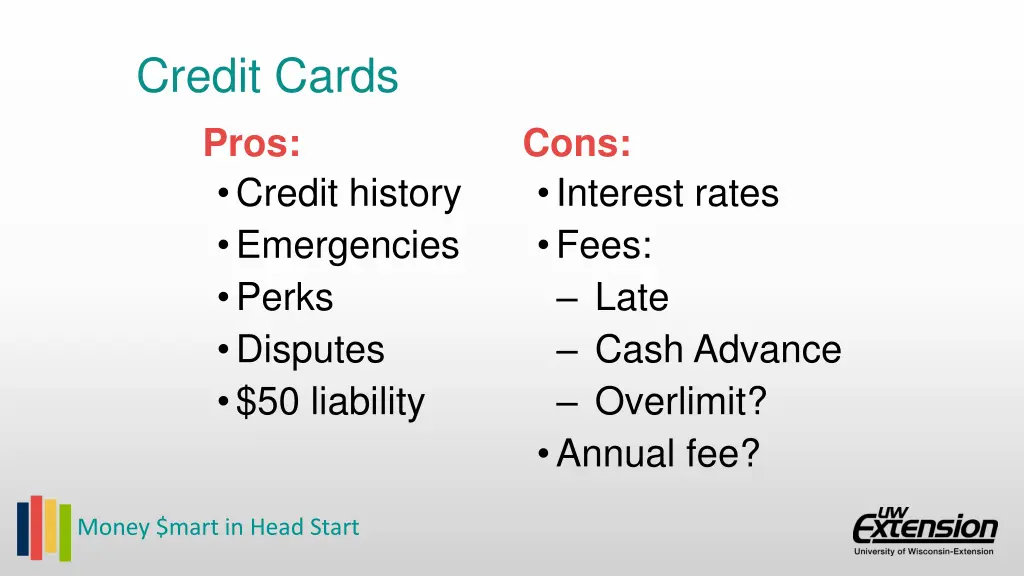 credit cards pros