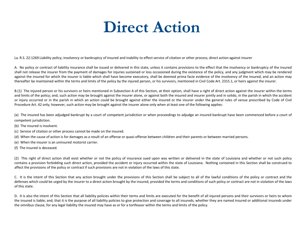 direct action 2