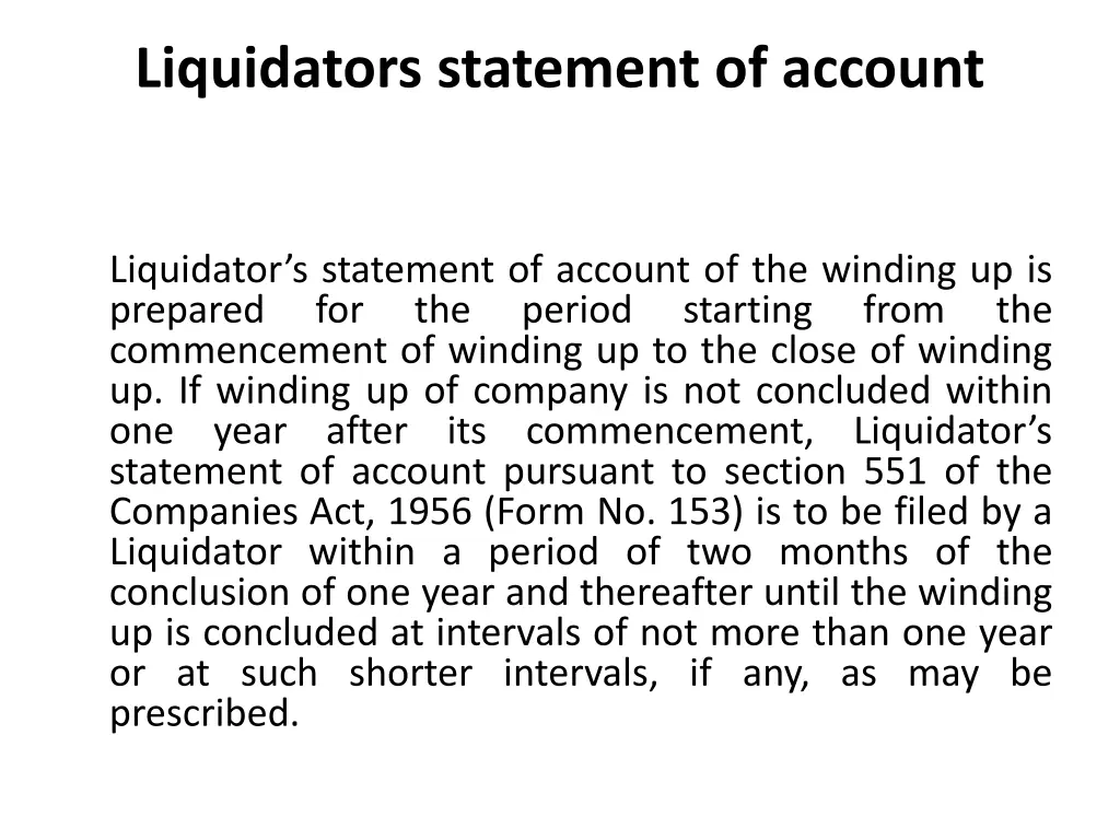 liquidators statement of account 1