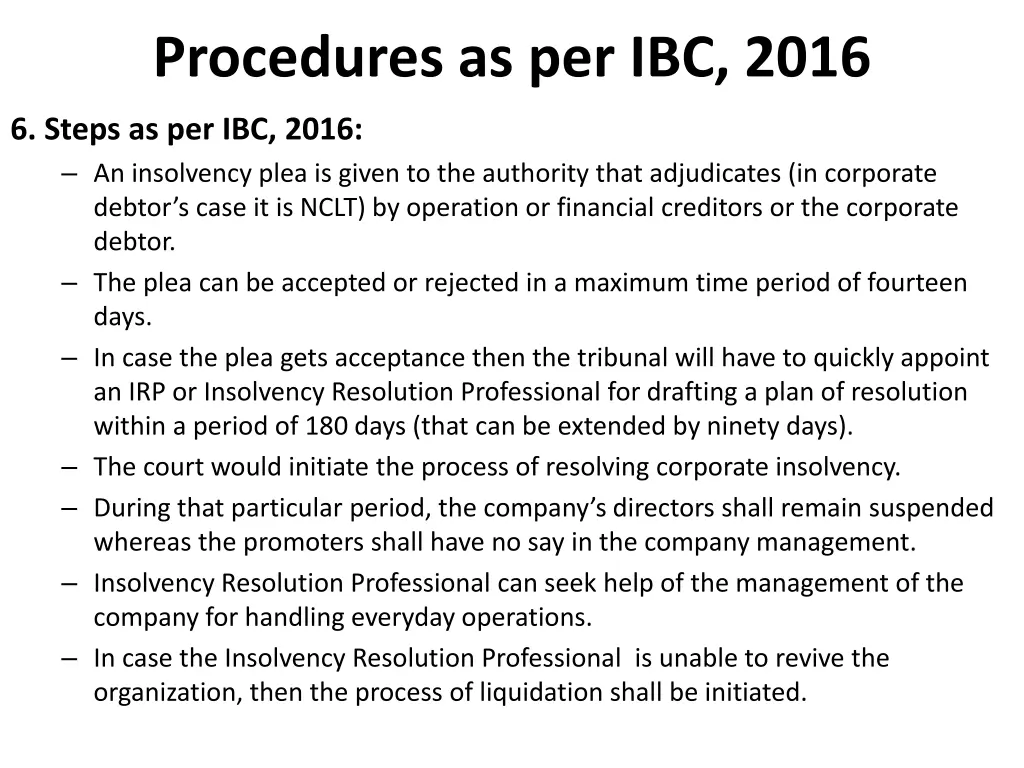 procedures as per ibc 2016 4