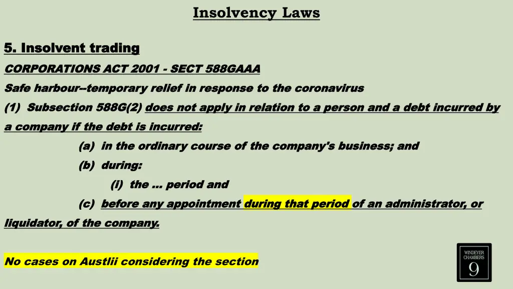 insolvency laws 18