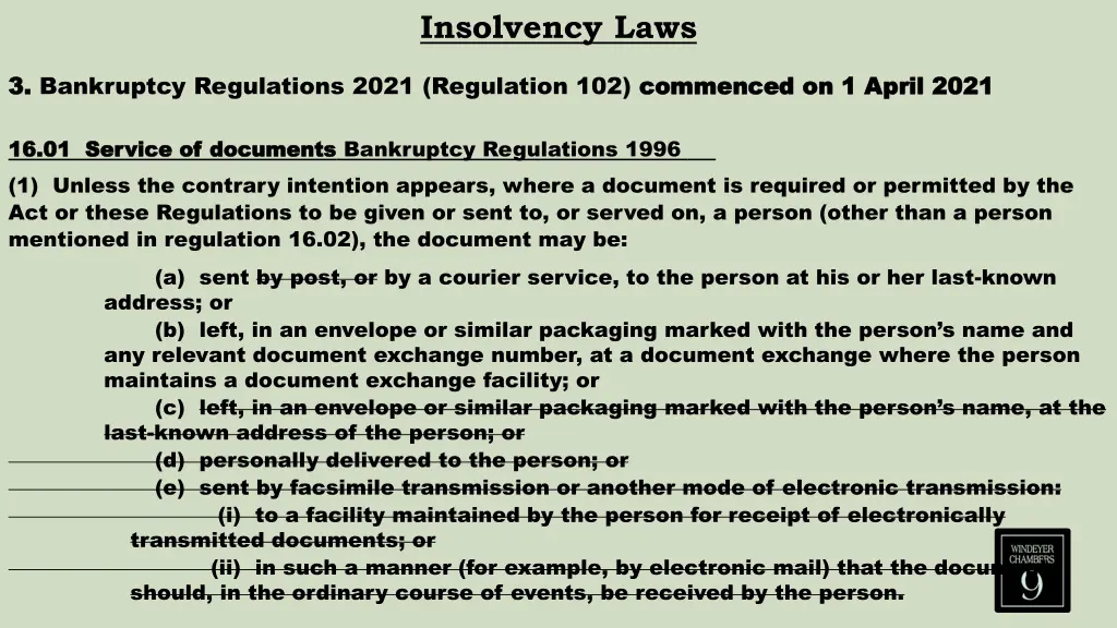 insolvency laws 3