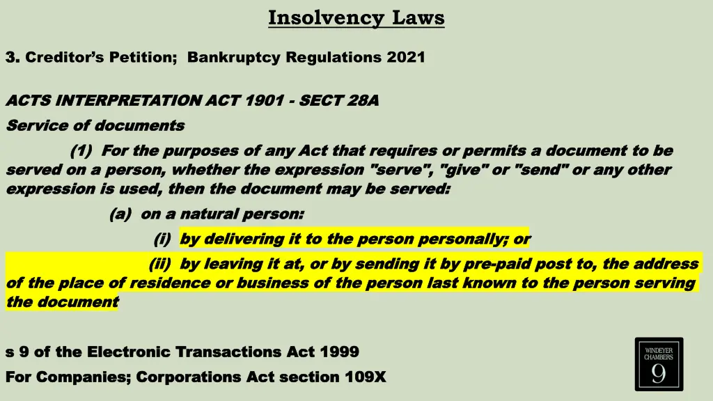 insolvency laws 4