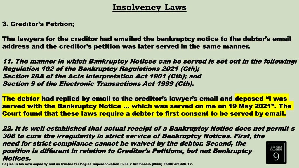 insolvency laws 5