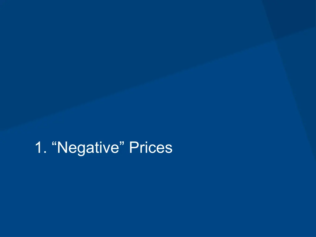 1 negative prices