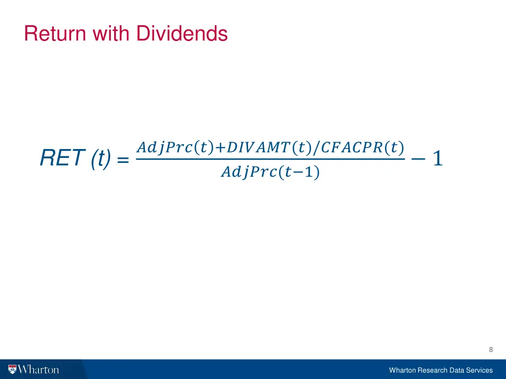 return with dividends