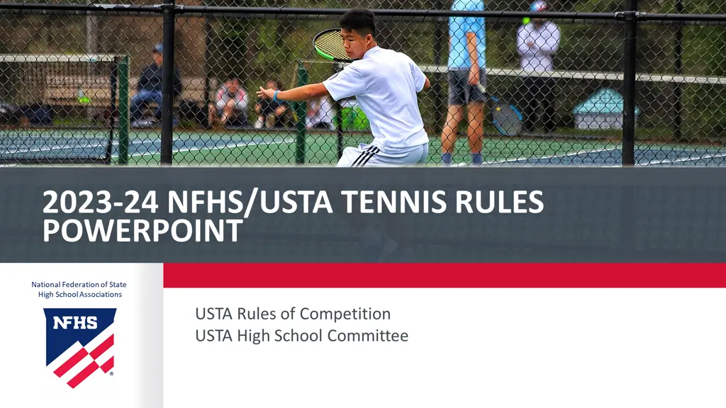 2023 24 nfhs usta tennis rules powerpoint