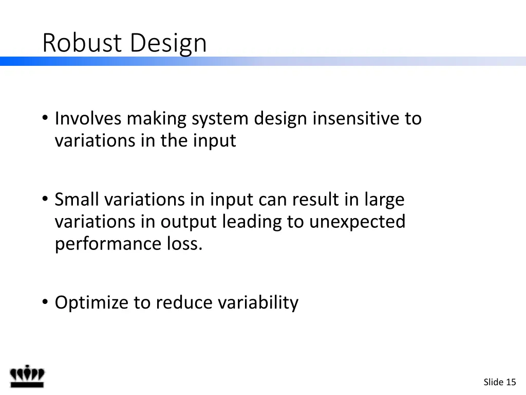 robust design