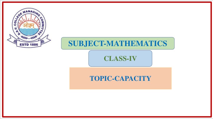 subject mathematics