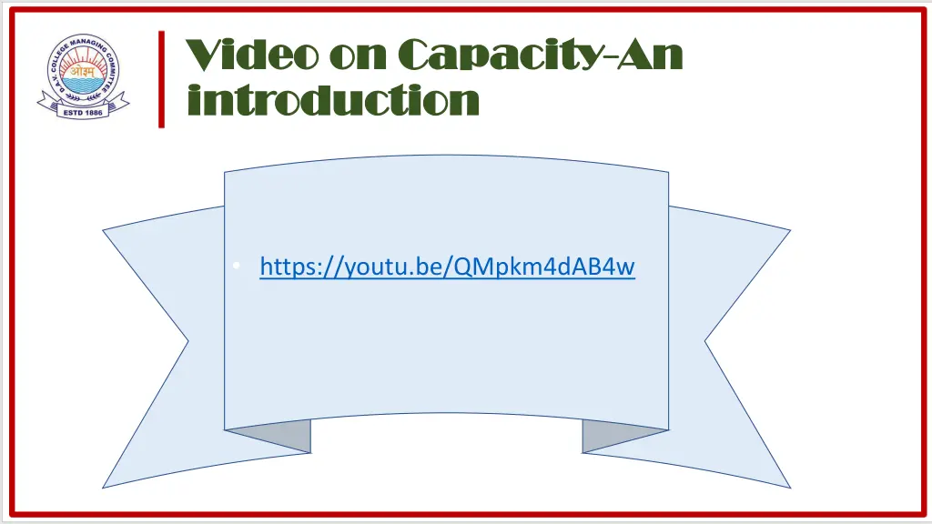 video on capacity video on capacity