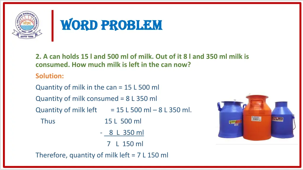 word problem word problem 1