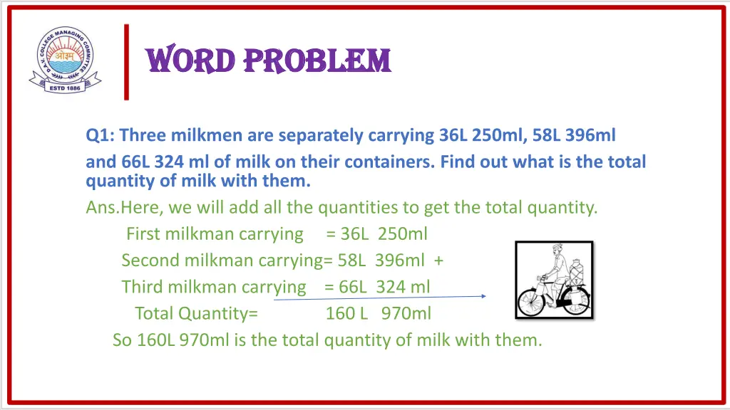 word problem word problem