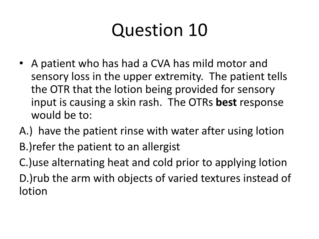 question 10