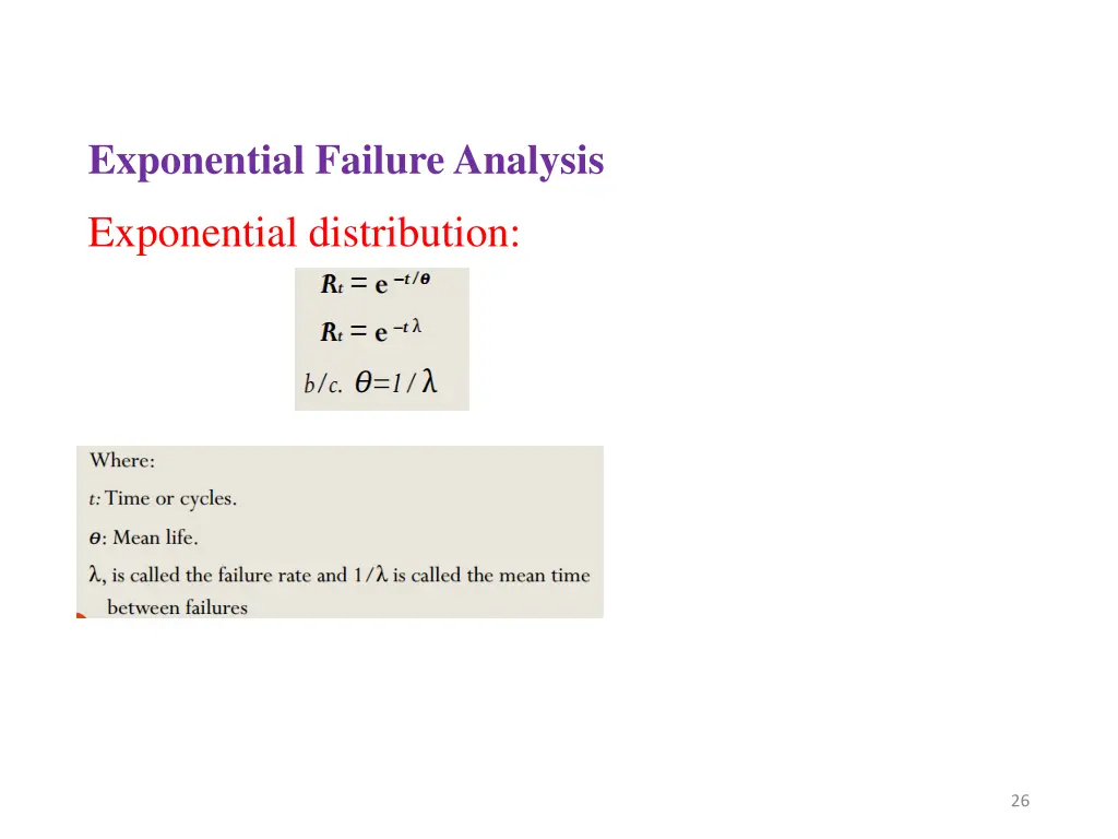 exponential failure analysis