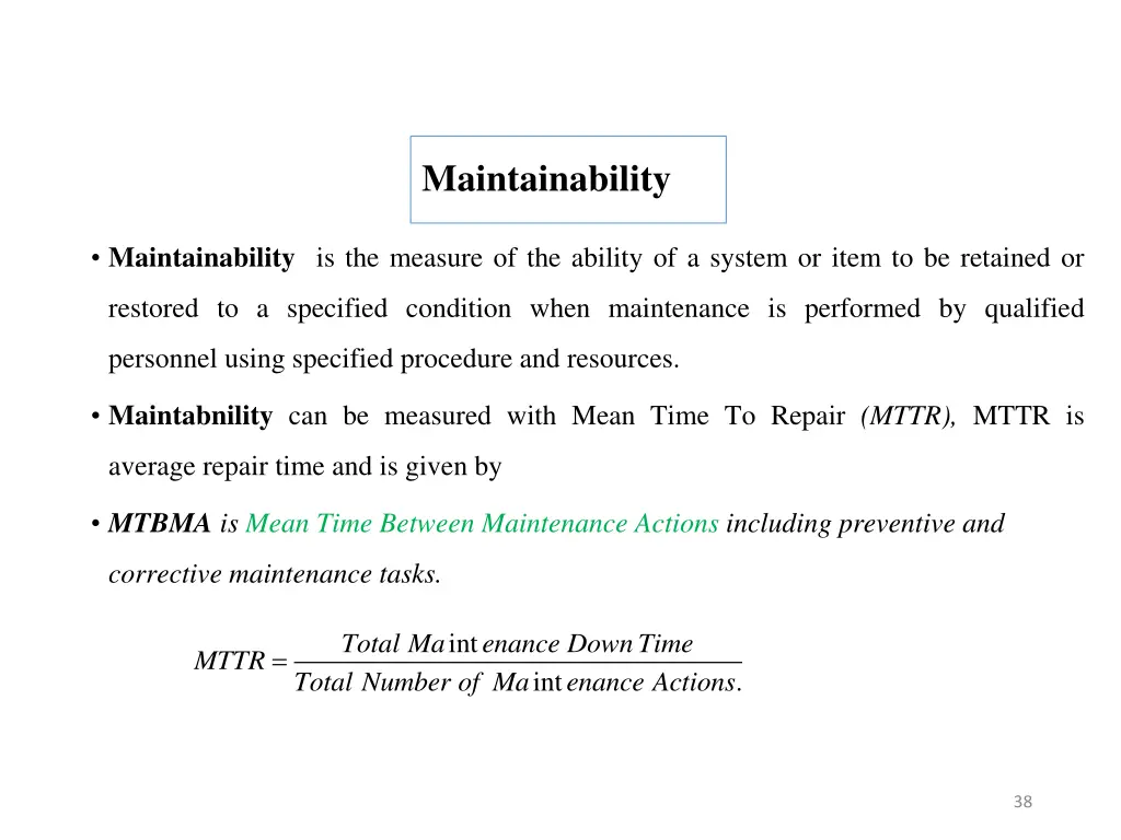 maintainability