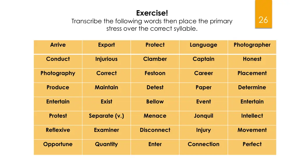 exercise