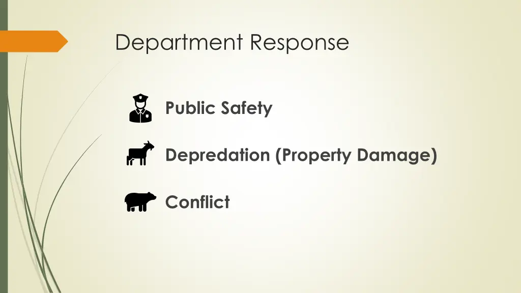 department response