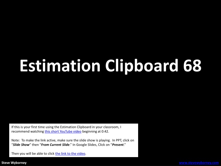 estimation clipboard 68