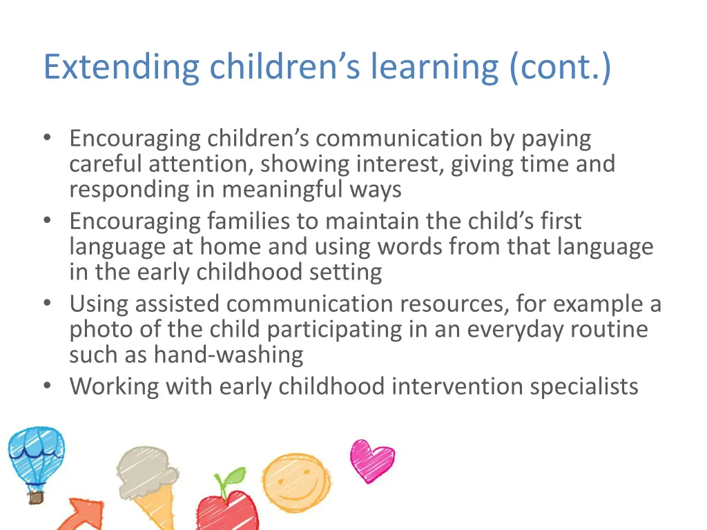 extending children s learning cont