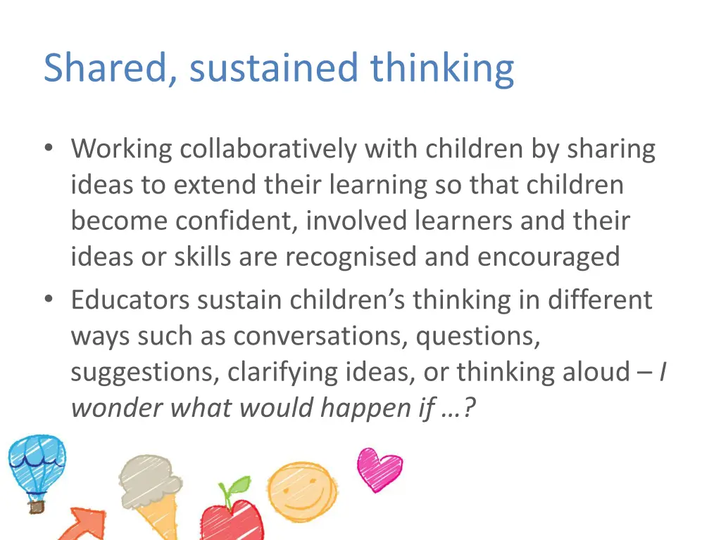 shared sustained thinking