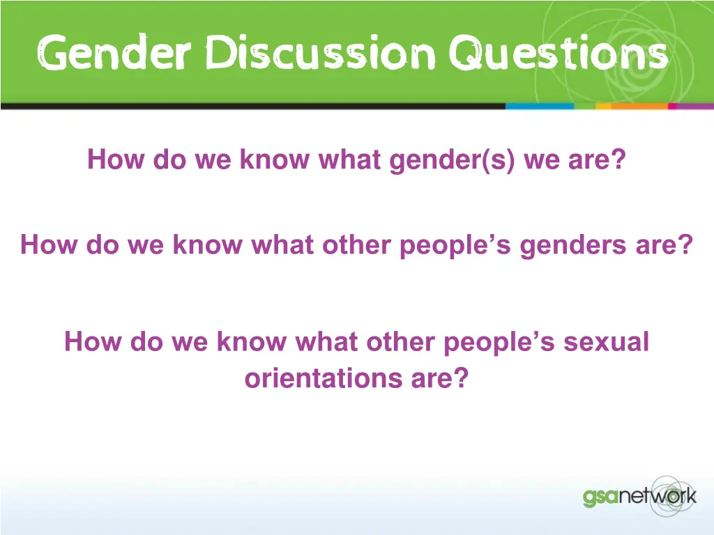 gender discussion questions gender discussion